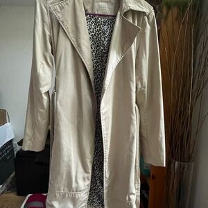 Zara Cream Belted Trench Coat for Women